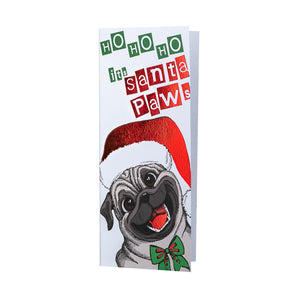 
                  
                    Load image into Gallery viewer, Ho Ho Ho It&amp;#39;s Santa Paws Chocolate Card
                  
                