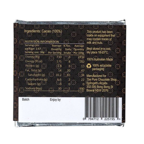 
                  
                    Load image into Gallery viewer, 100% Cacao Taster Chocolate Bar
                  
                