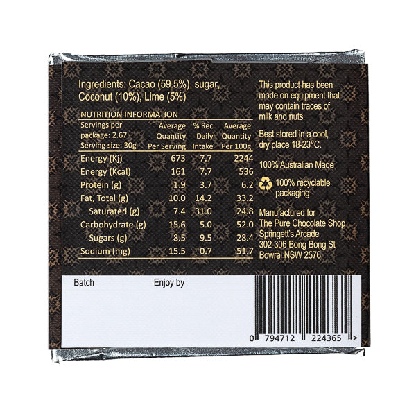 
                  
                    Load image into Gallery viewer, Dark Lime &amp;amp; Coconut Taster Bar
                  
                