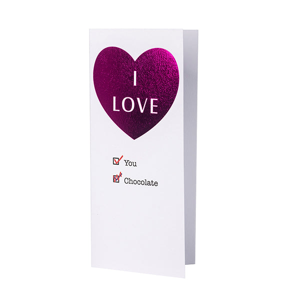 Chocolate Card - I love chocolate