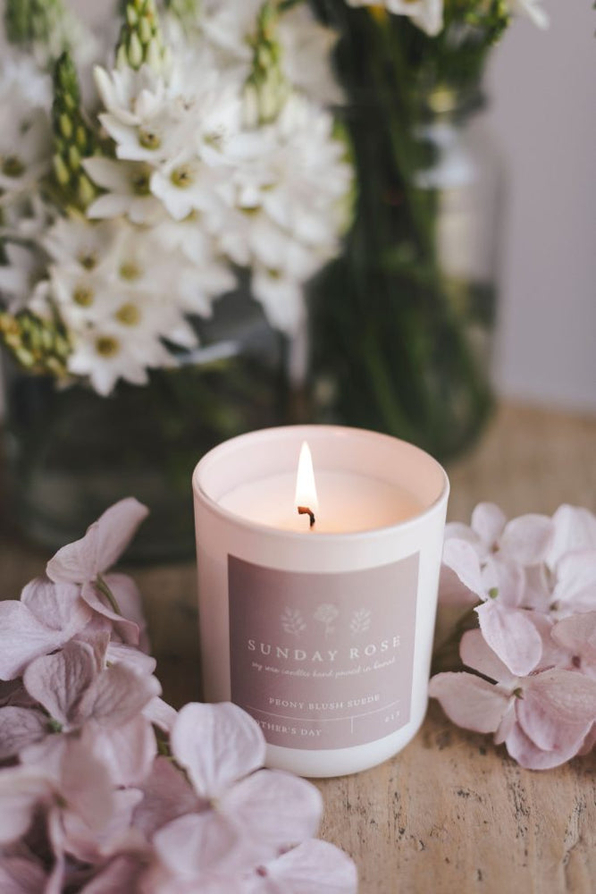 PEONY BLUSH SUEDE CANDLE 200grams